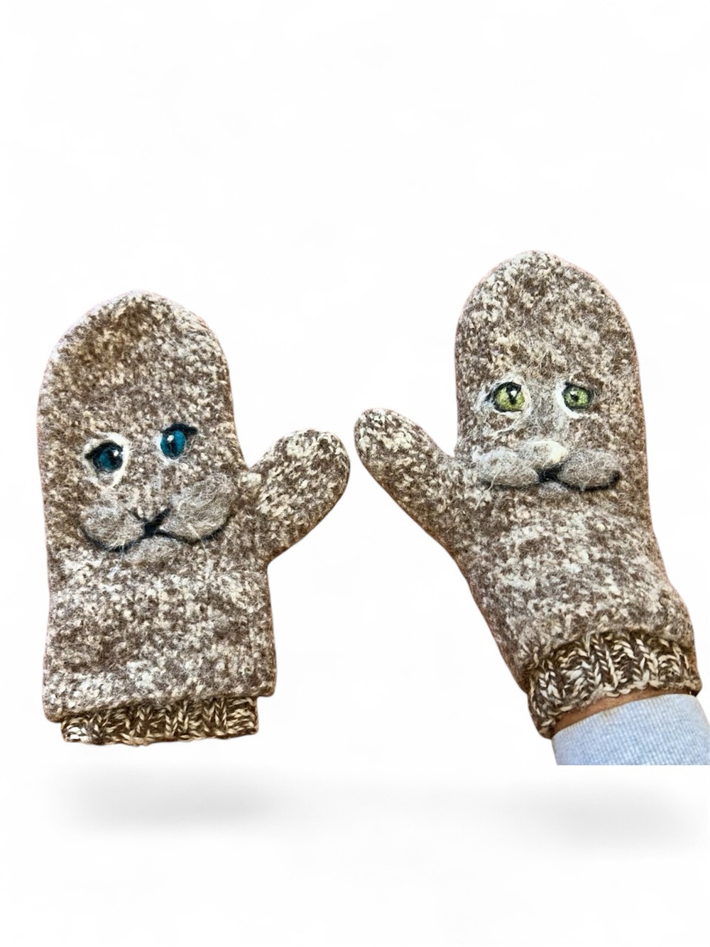 😻Wool Cat Mittens – Warm Artisan Animal Mitts